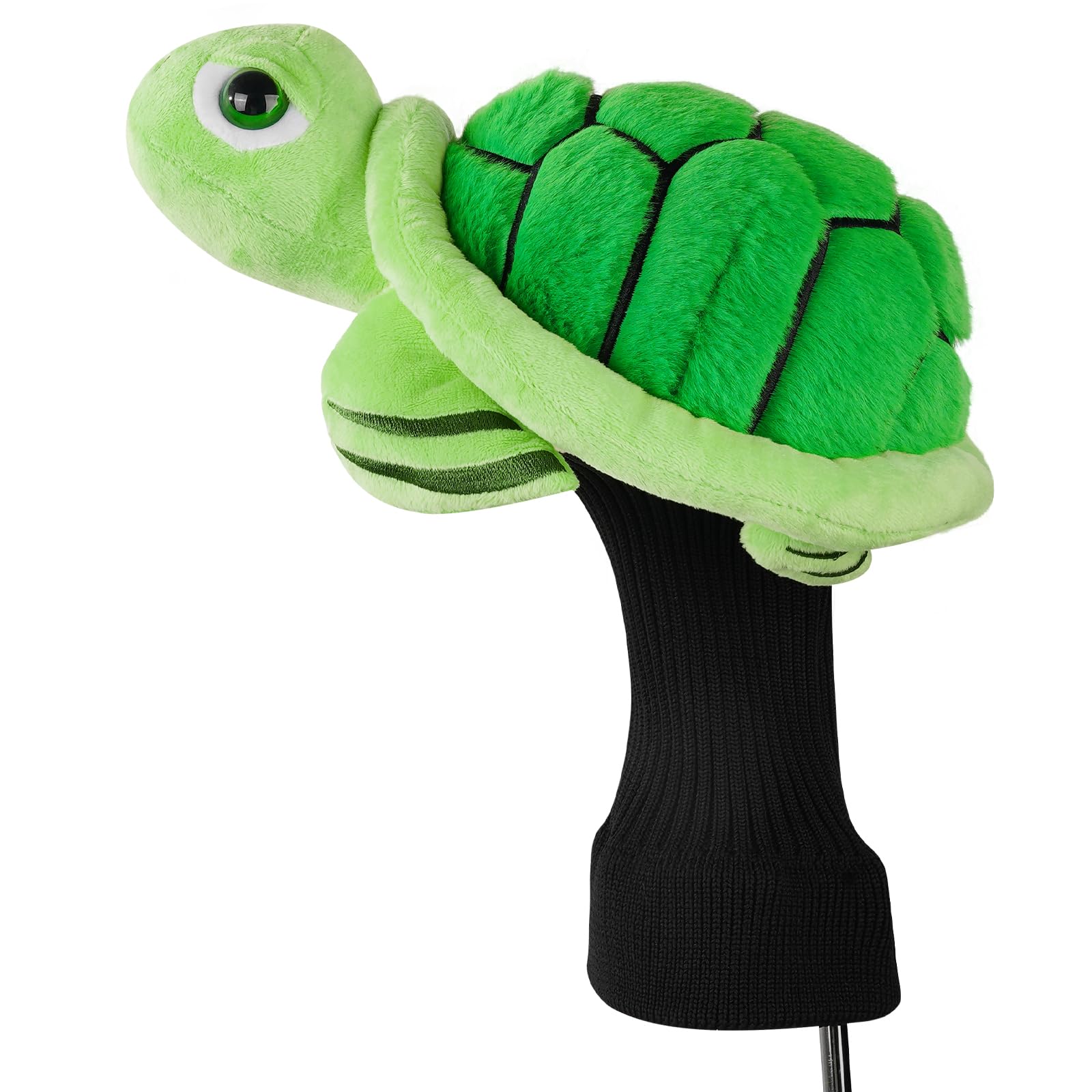 2thpart turtle headcover fitted on driver in bag for easy identification