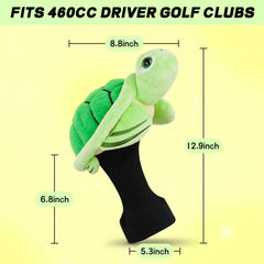 2thpart turtle headcover plush fabric texture close-up for soft cushioning