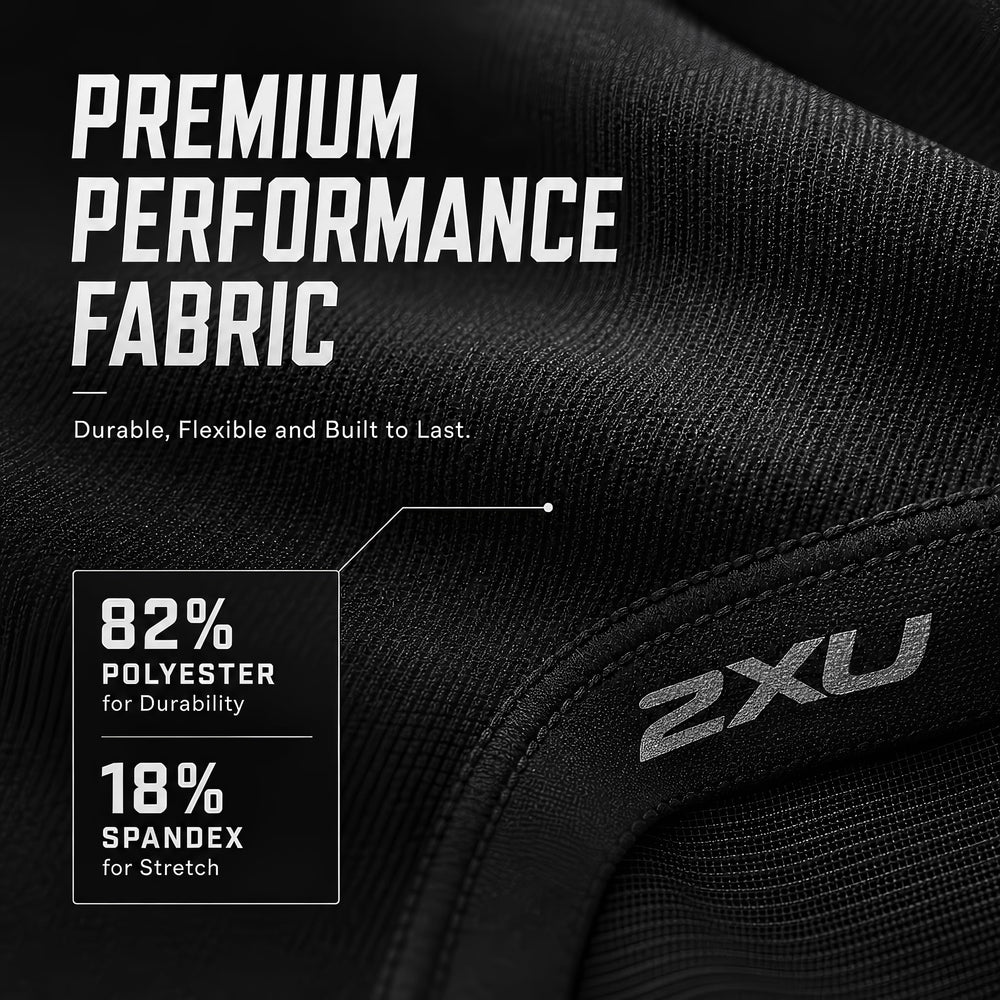 2XU trisuit running stride lifestyle shot showing unrestricted movement and breathability benefit