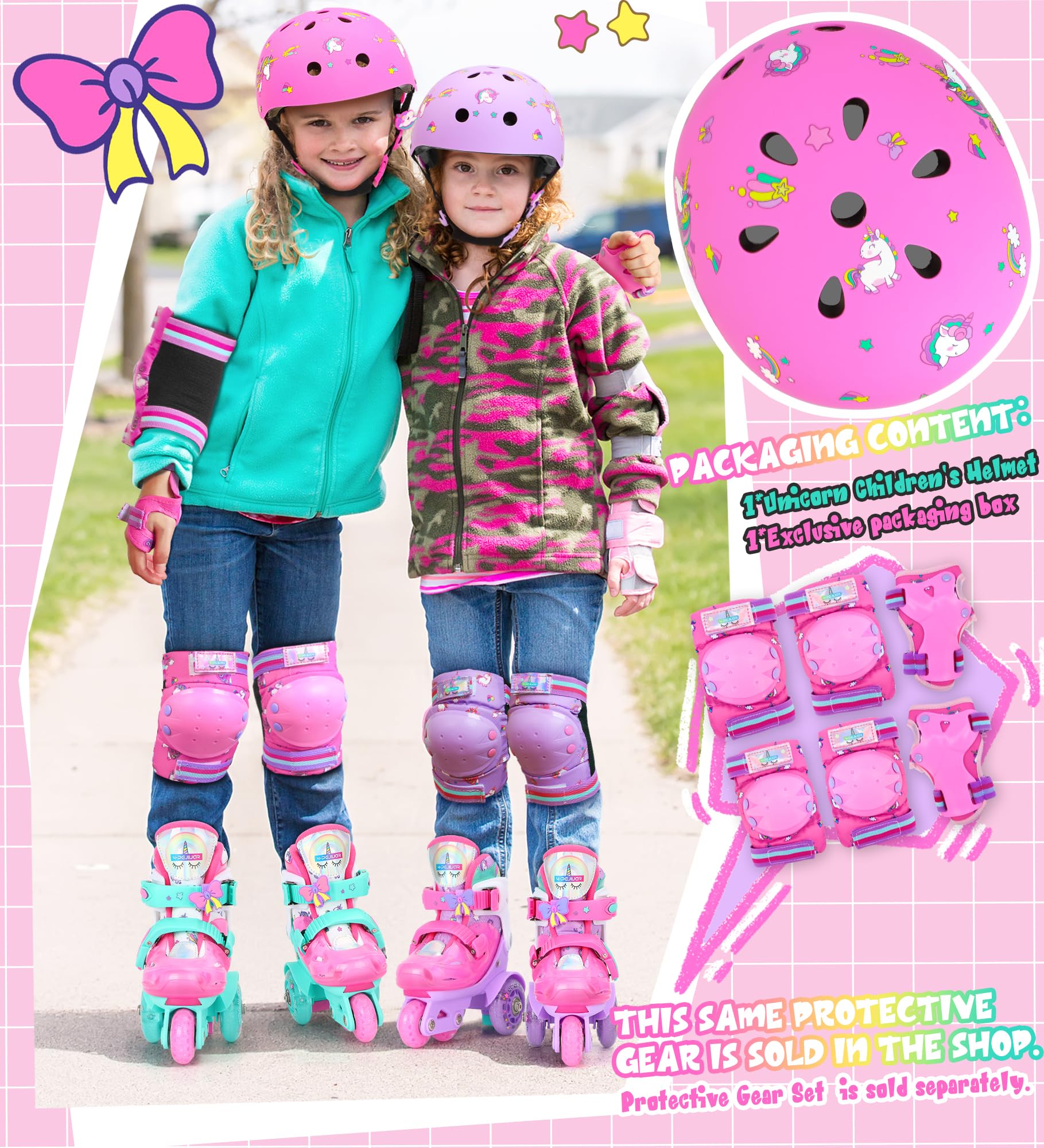 4-Pejiijar adjustable strap with unicorn decoration for comfortable wear