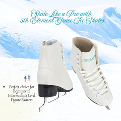 5th Element Grace reinforced ankle support detail for stable skating