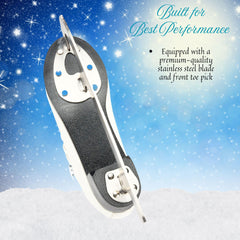 5th Element stainless steel blade and toe pick highlighting dependable performance