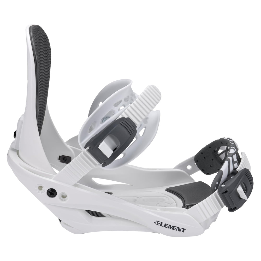 5th Element Summit Stealth mounted on snowboard in use for stability benefit