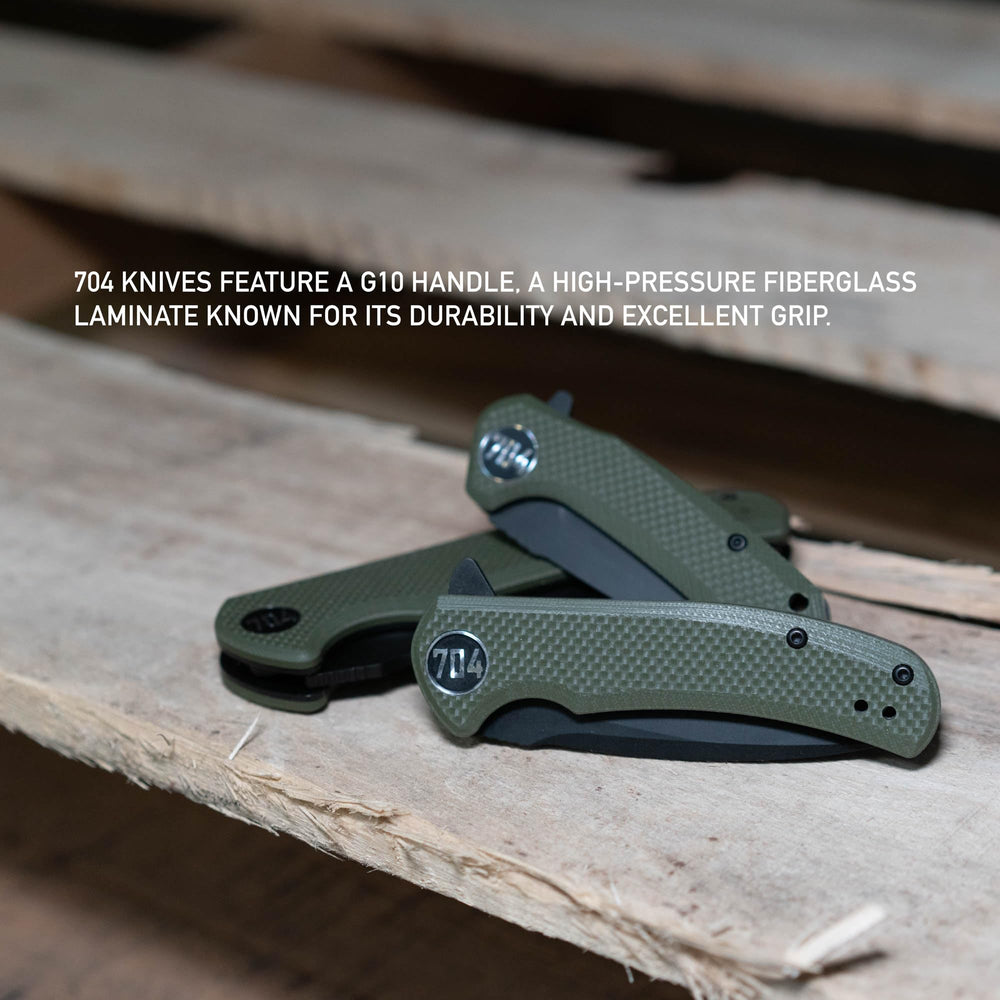 704 Gear Trailblazer held in hand showing size and balance for confident handling