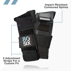 80Six knee pad impact cap emphasizing reinforced protection and durability