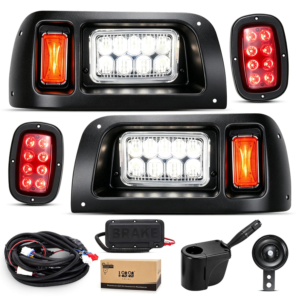 9.99WORLD MALL front headlights assembly showing fit and brighter road visibility