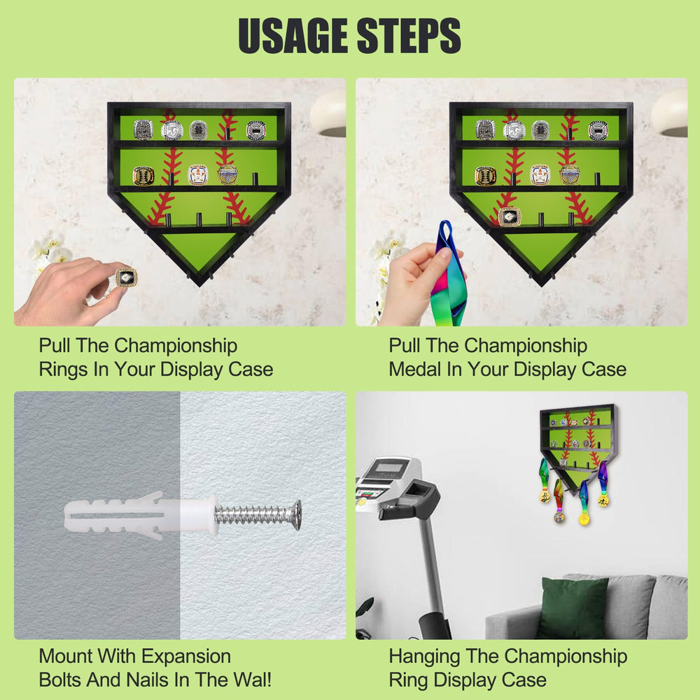 MaiQidd back hooks and hardware display for simple, ready-to-hang installation