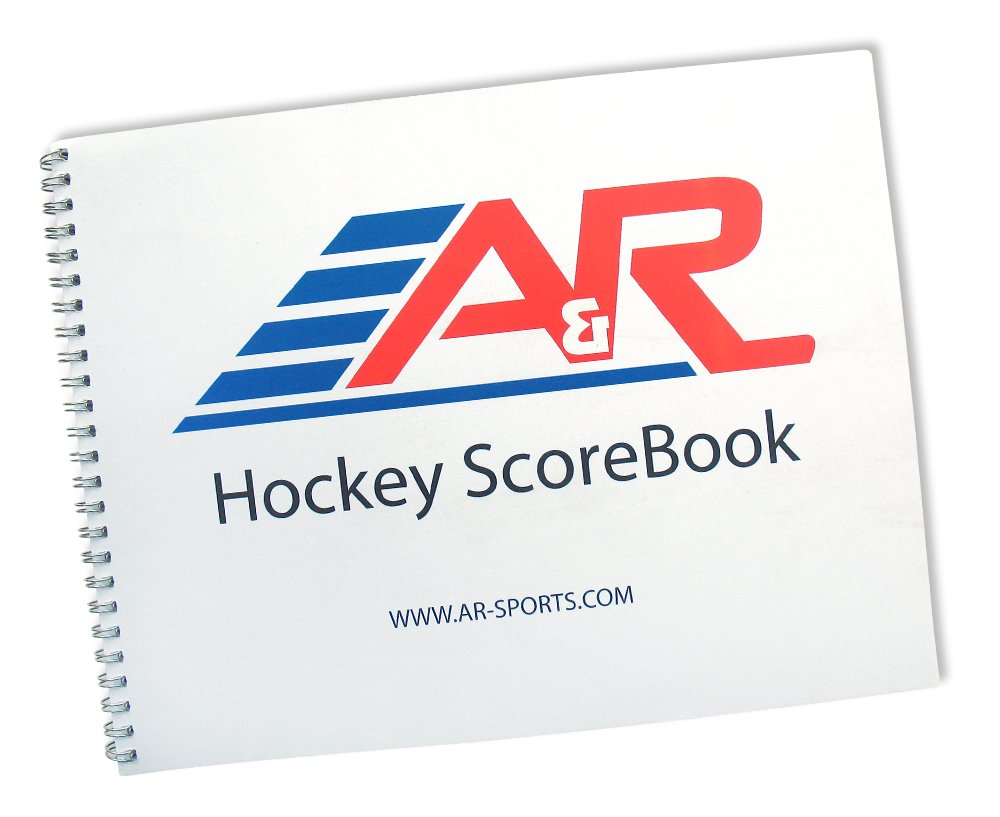 A&R Sports scorebook front showing layout for fast, accurate game tracking