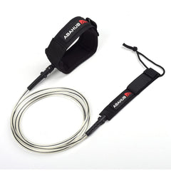 Abahub leash full front view showing clear black cord and secure connection, reliable fit