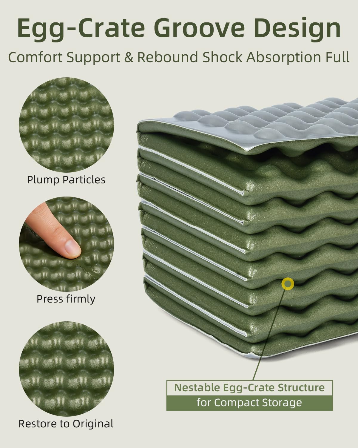 Abahub pad inside tent in use offering stable sleep on rough ground benefit