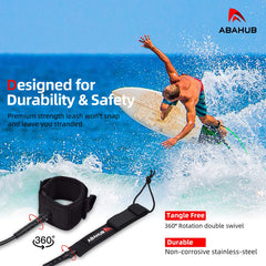 Abahub double stainless swivels detail to prevent leash tangling