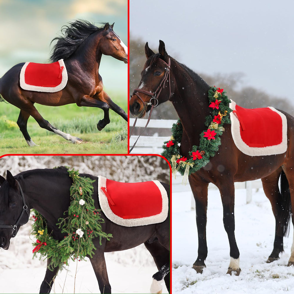 Abbylike in-use photo on horse in holiday scene for seasonal presentation