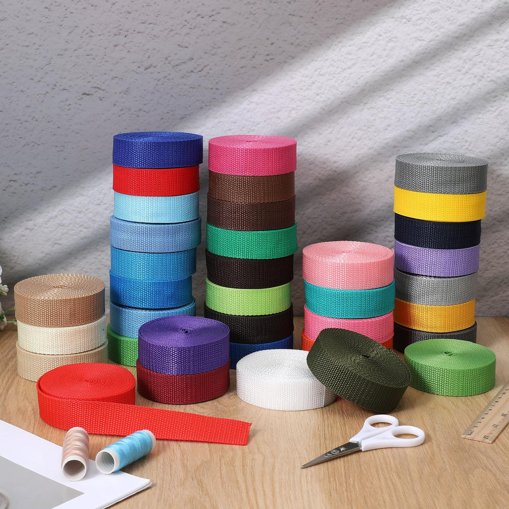Abeillo 5-yard roll beside ruler illustrating compact size and length per roll