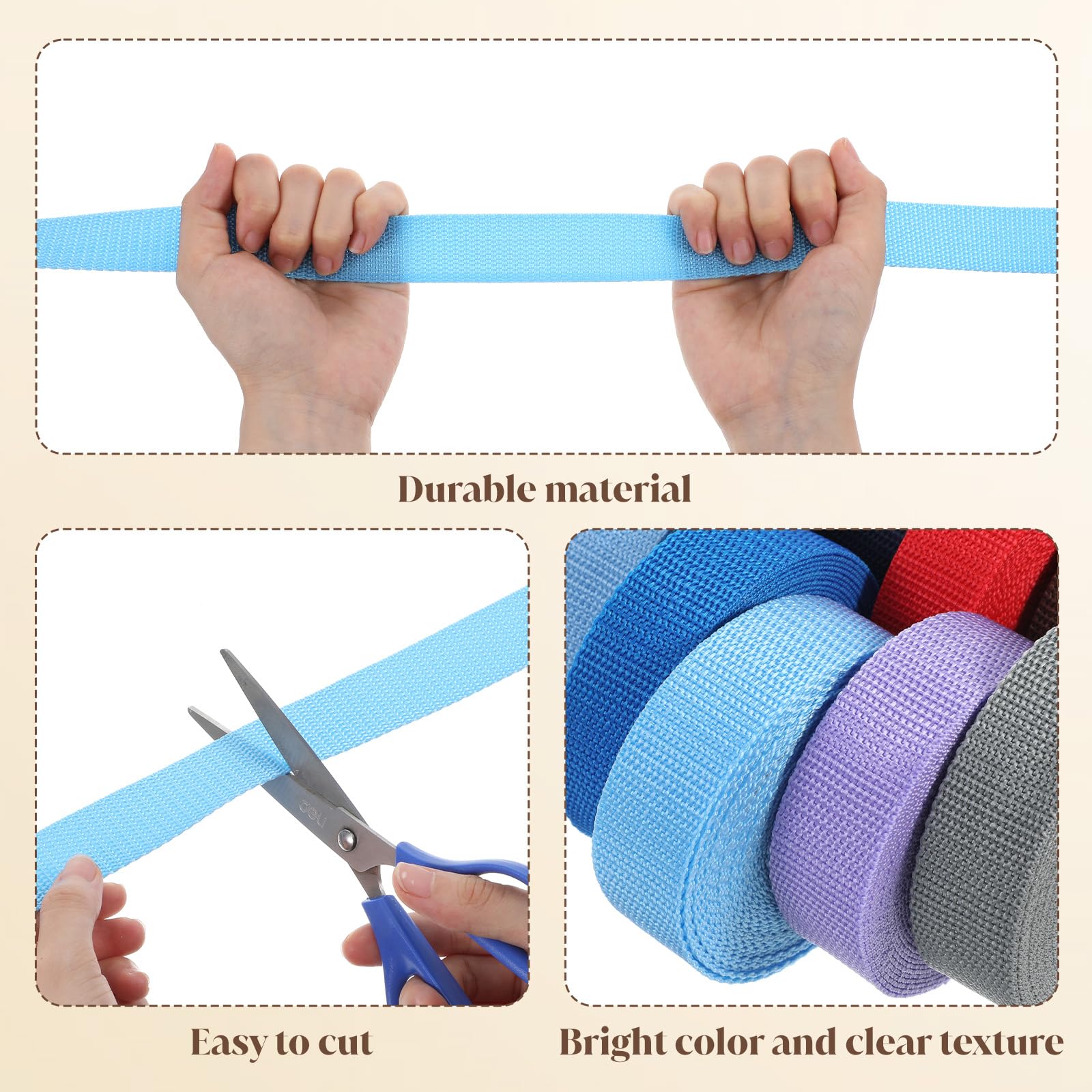 Abeillo strap attached to bag handle demonstrating sturdy everyday use