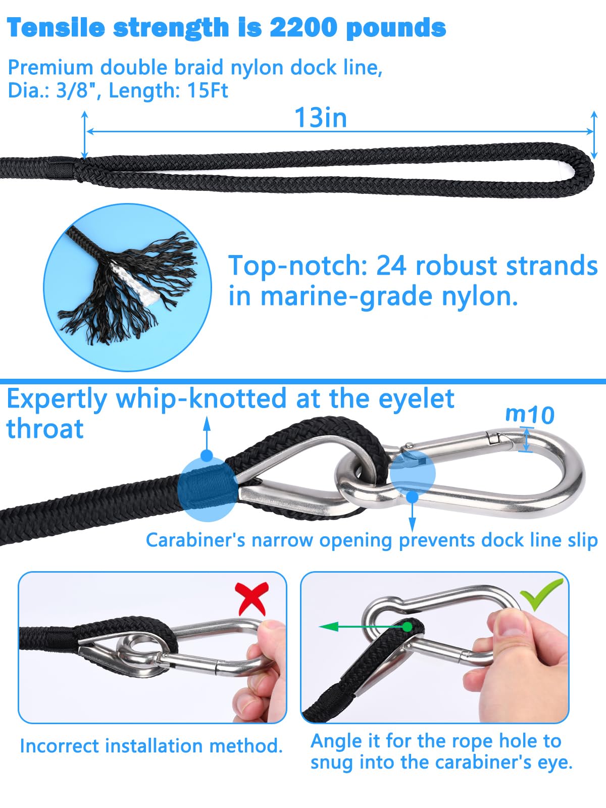 Abimars red float and double-braided line visible for easy recovery and safety