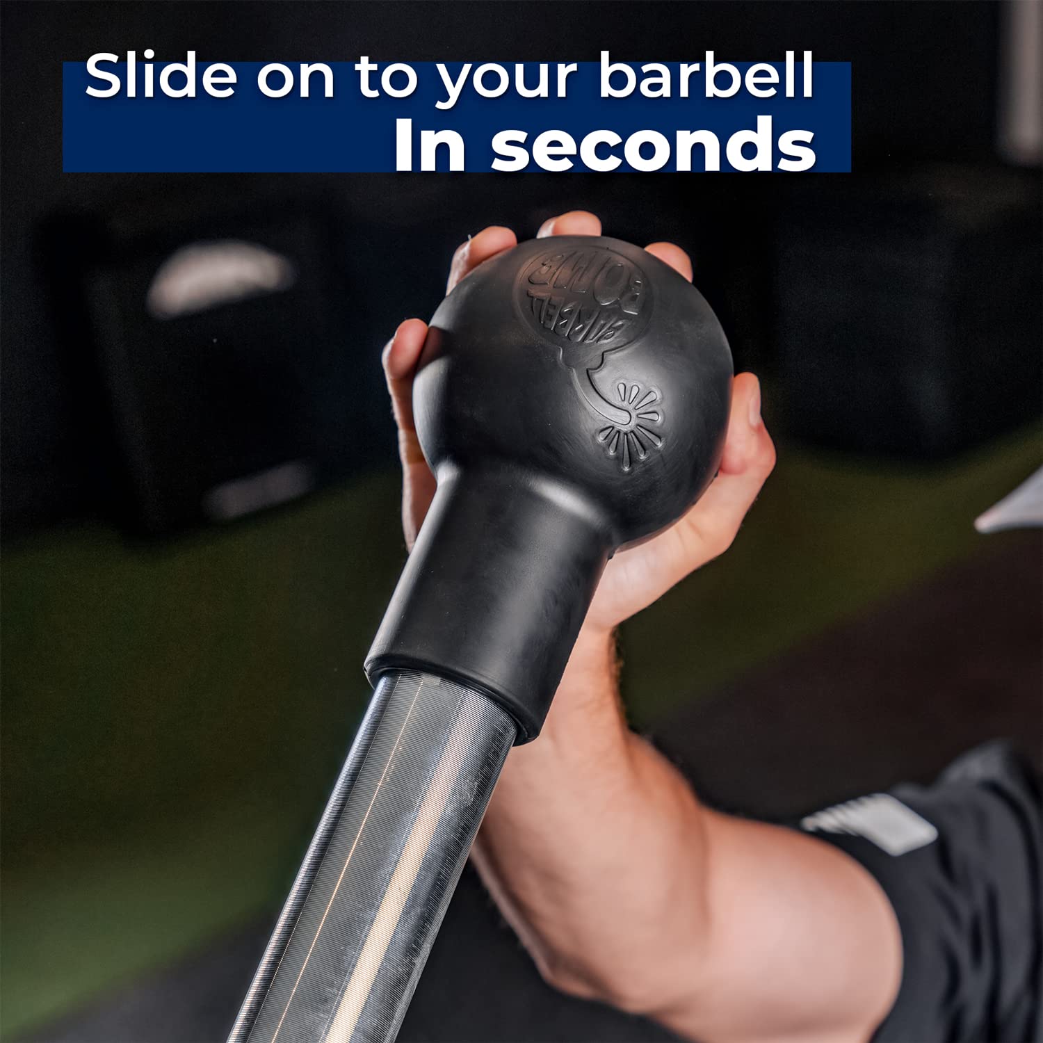 ABMAT Barbell Bomb in use with athlete performing press for versatile training