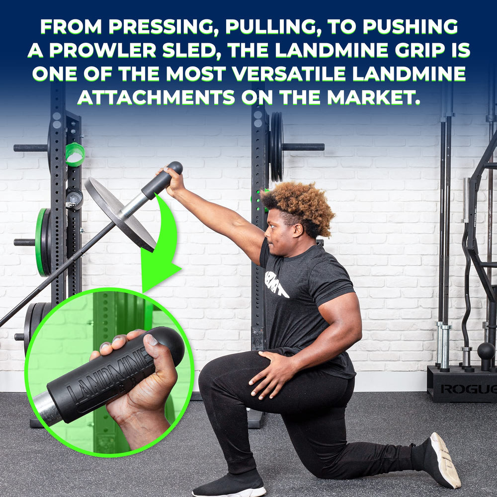 ABMAT Landmine Grip on forge roller for trigger point release and safer contact
