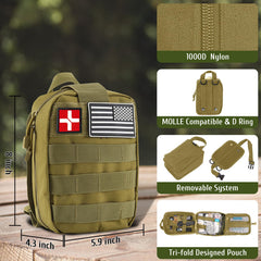 ABPIR open pouch displaying organized 170-piece contents for fast access