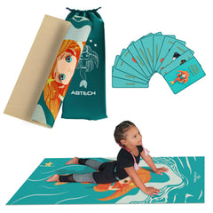 ABTECH mermaid mat front view showing playful design and safe practice area