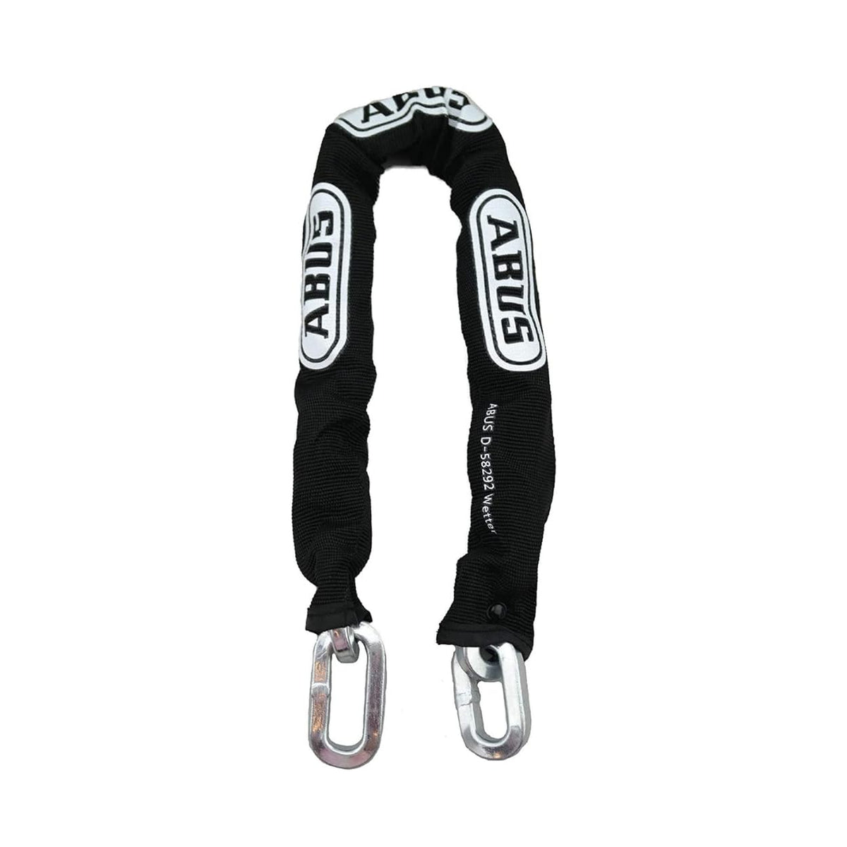 ABUS 10KS coiled front view showing heavy-duty chain protecting valuables
