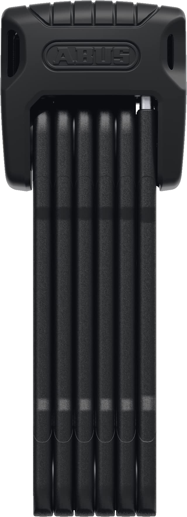 ABUS Bordo Granit front view showing compact folded lock and secure design benefit