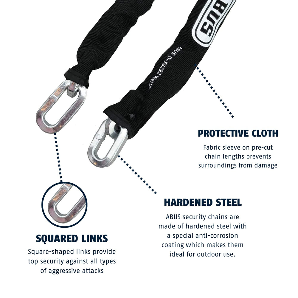 ABUS nylon sleeve detail protecting paint and preventing scratches