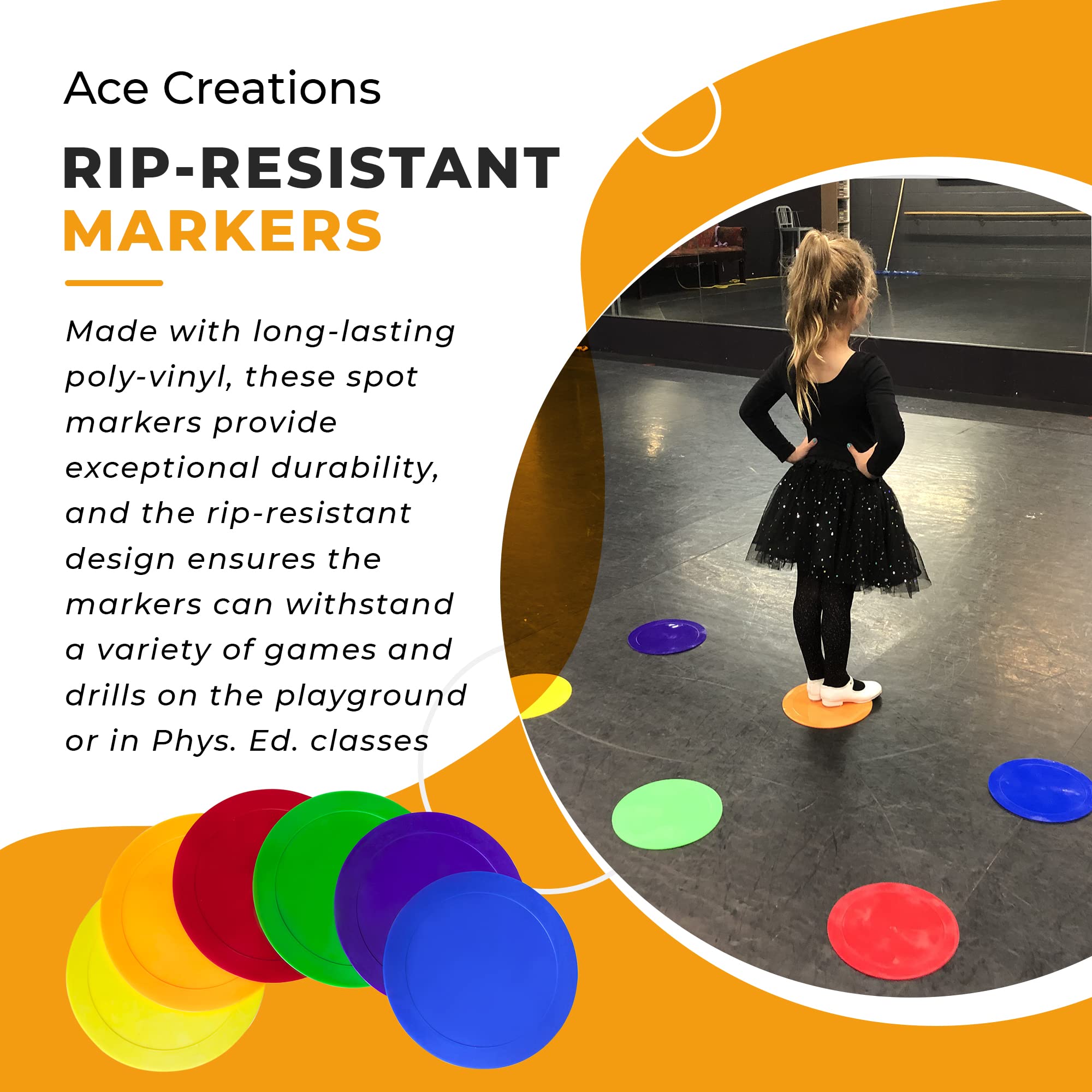 Ace Creations markers used in soccer drill showing improved player positioning and clarity