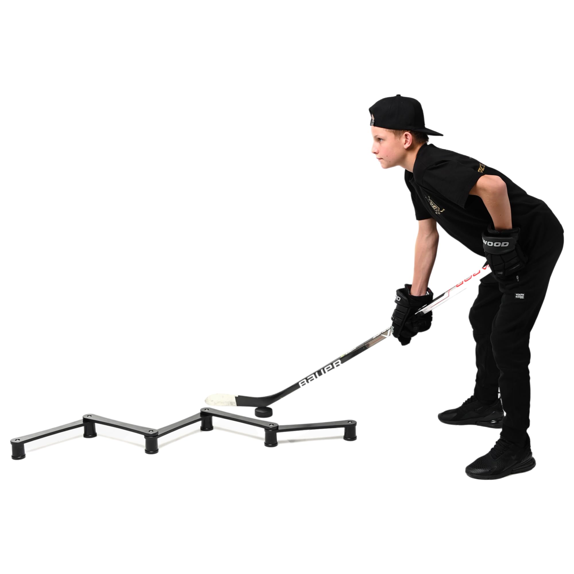 ACE HOCKEY Snake 5 size scale comparison showing small footprint for tight spaces