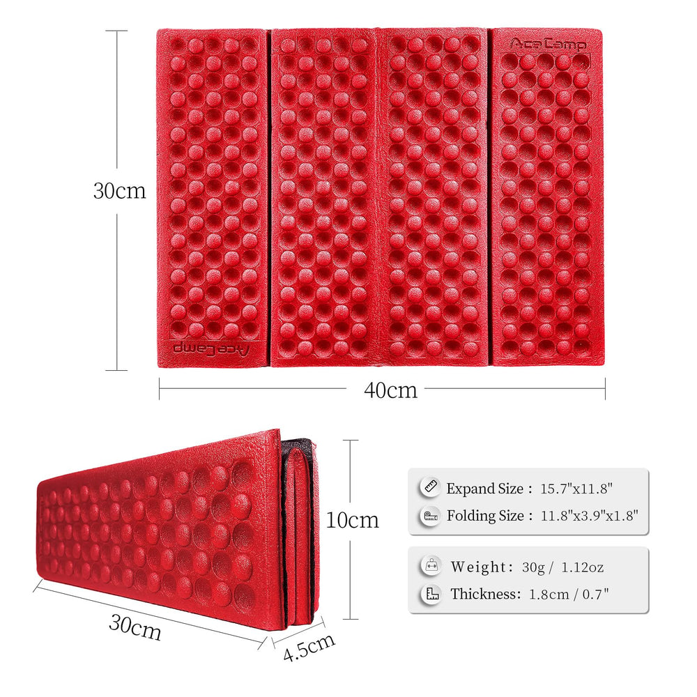 AceCamp 3940 side view showing thin 0.4-inch thickness and lightweight benefit