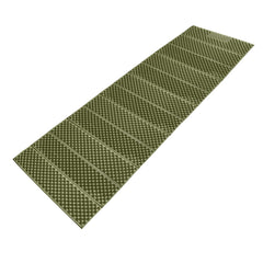 AceCamp foam pad front view showing full-length cushioning and easy setup benefit