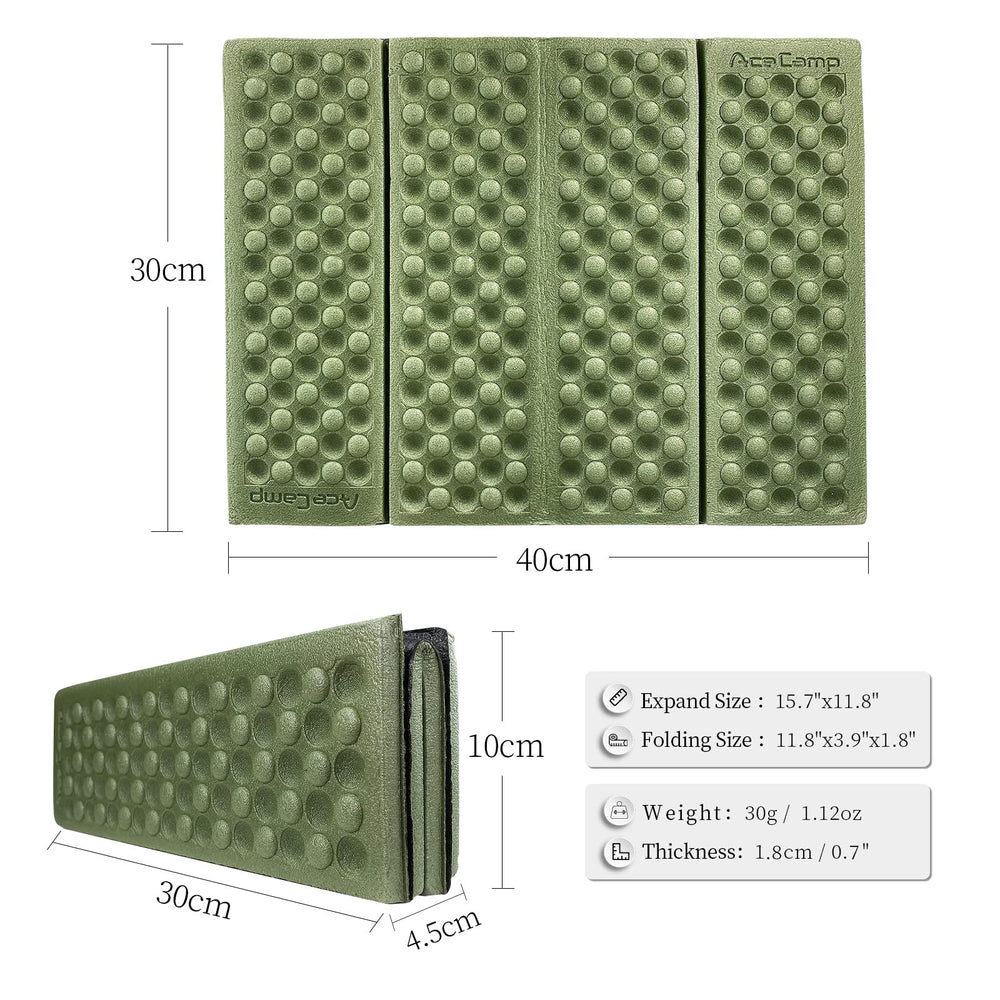 AceCamp side profile displaying slim half-inch insulation