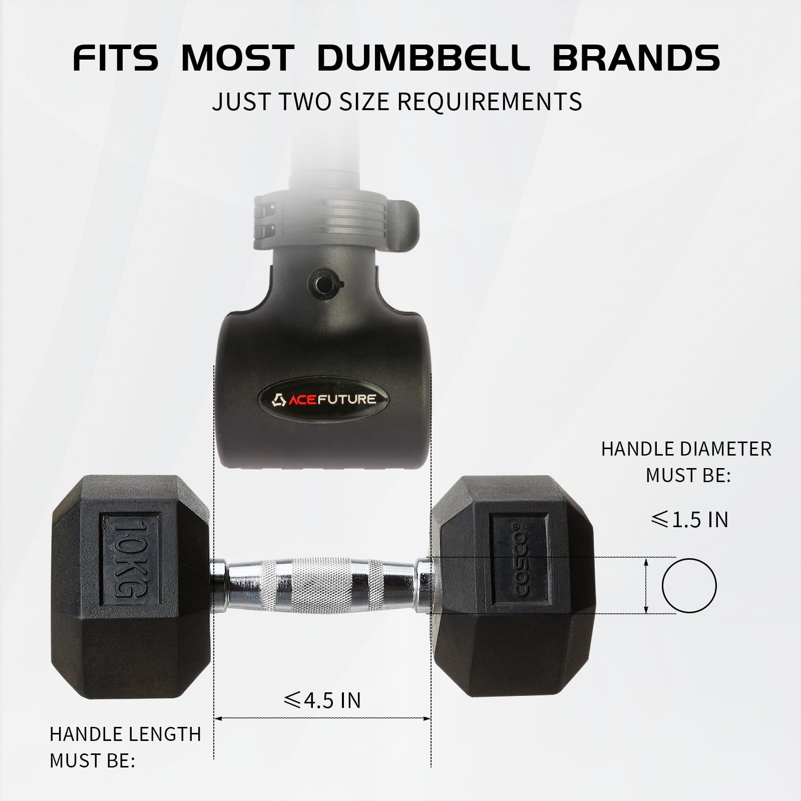 AceFuture Hyperbell rotating kettlebell handle showing pivot action and natural wrist motion benefit