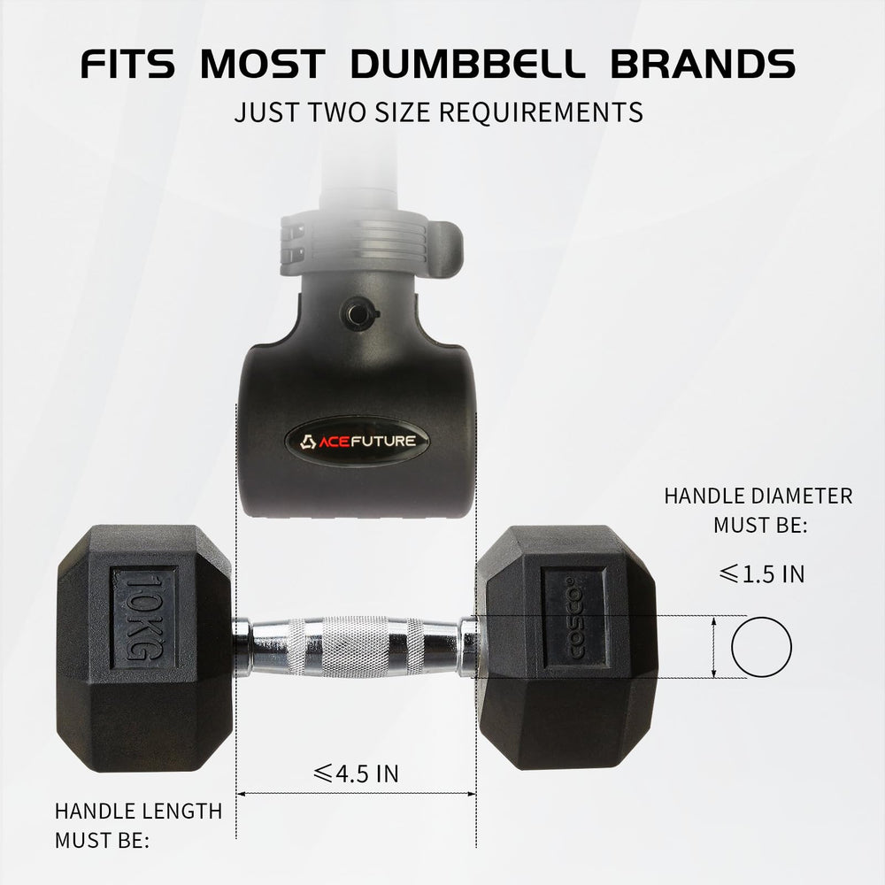 AceFuture Hyperbell rotating kettlebell handle showing pivot action and natural wrist motion benefit