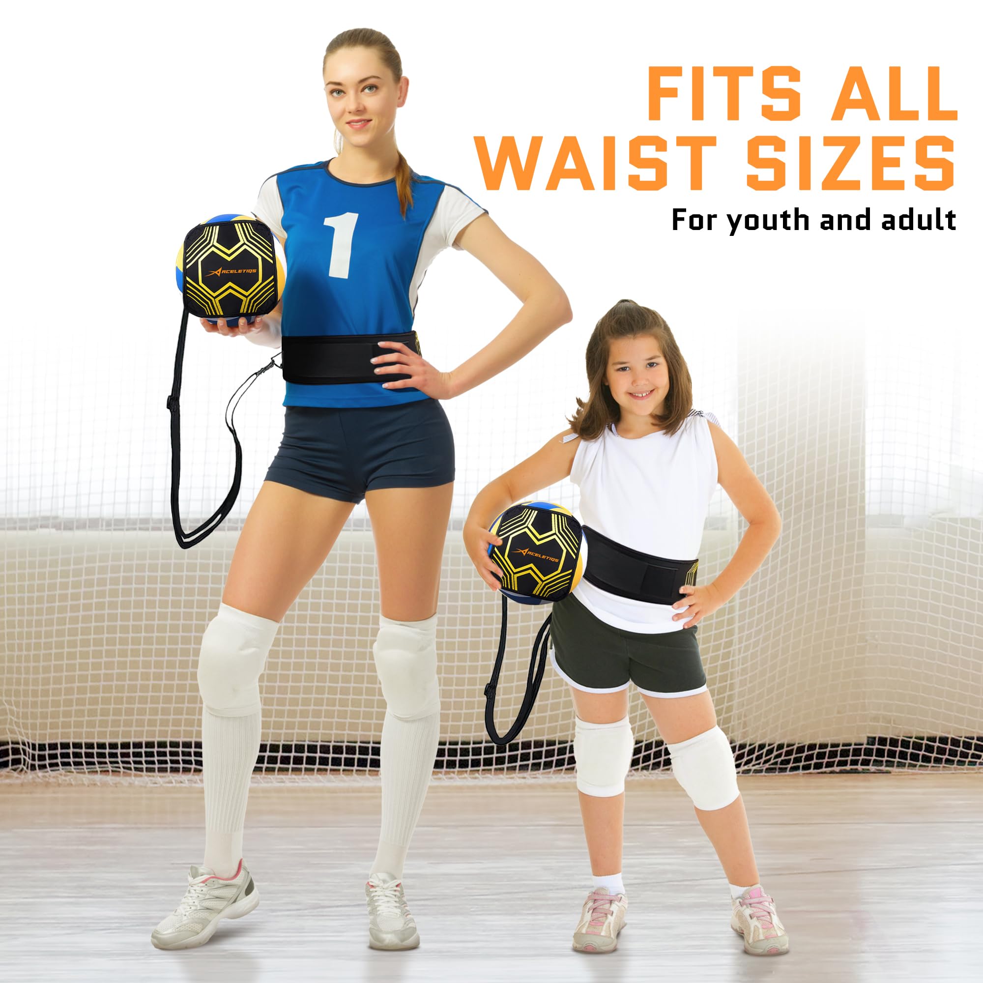 ACELETIQS adjustable waistband detail showing secure fit for comfort