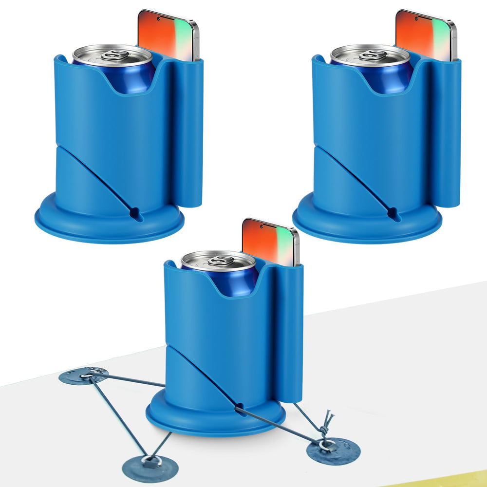 Acellegic front view cup holder showing compact 2-in-1 design and secure hold