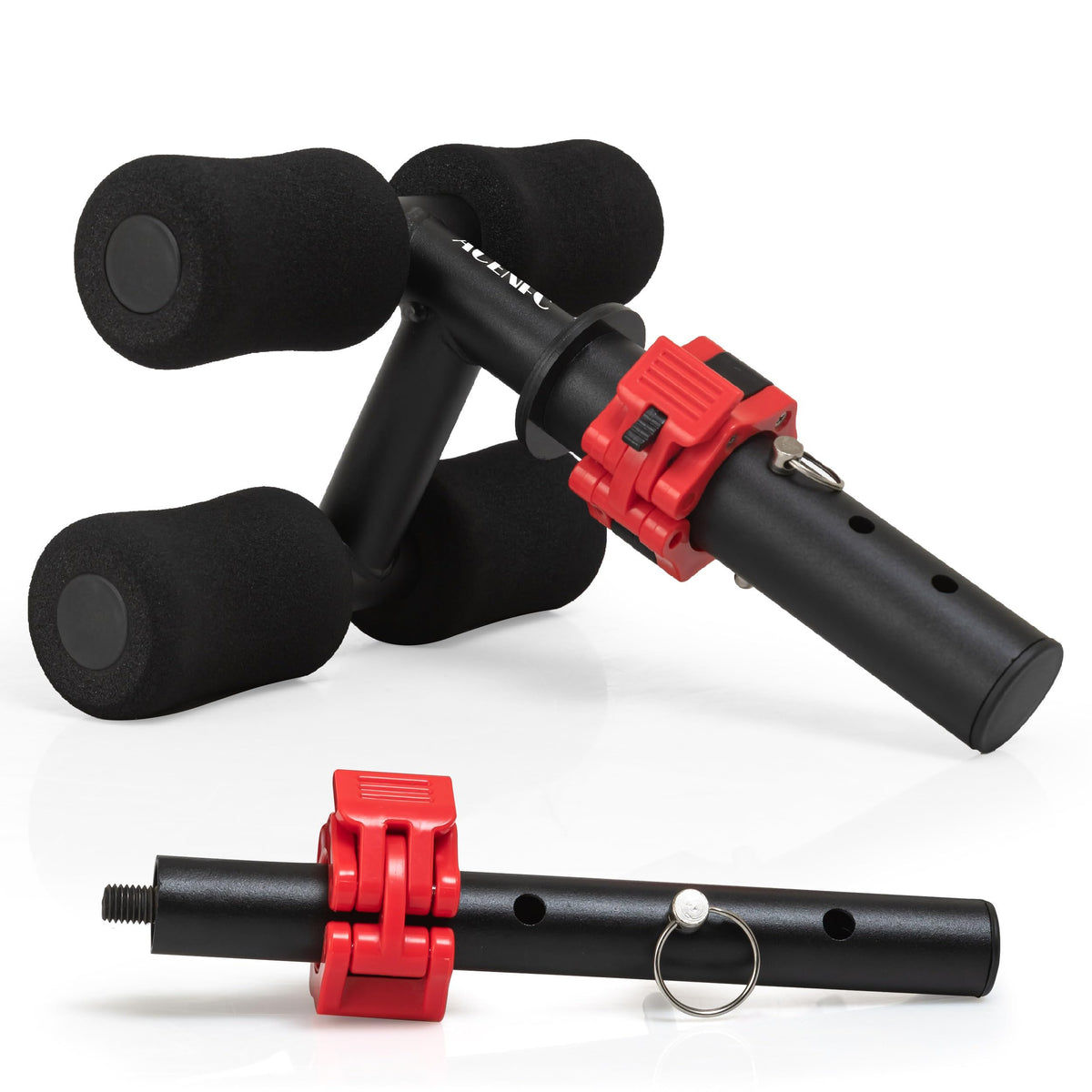 acenfc tib bar front view showing compact steel frame and stable base, durable training