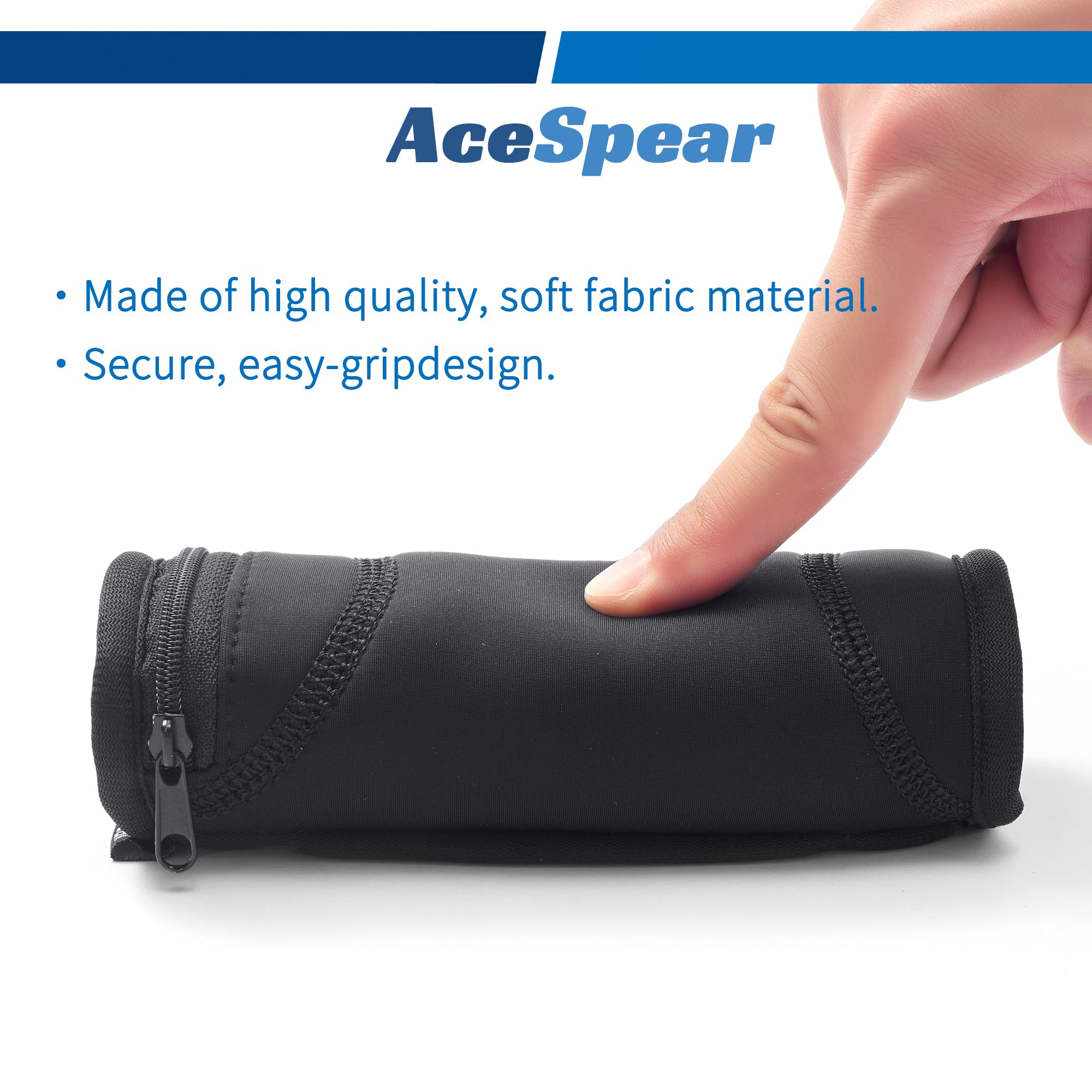 AceSpear hand holding weight to show real size and comfortable fit