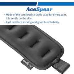 AceSpear weights on ankles in action increasing resistance during walking