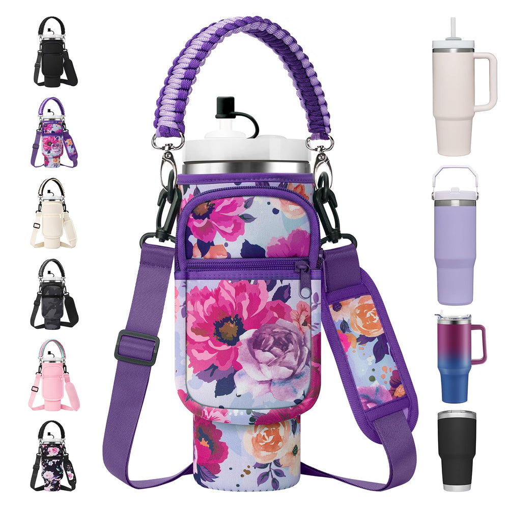 AceTreker front view of purple rose carrier showing fit and style