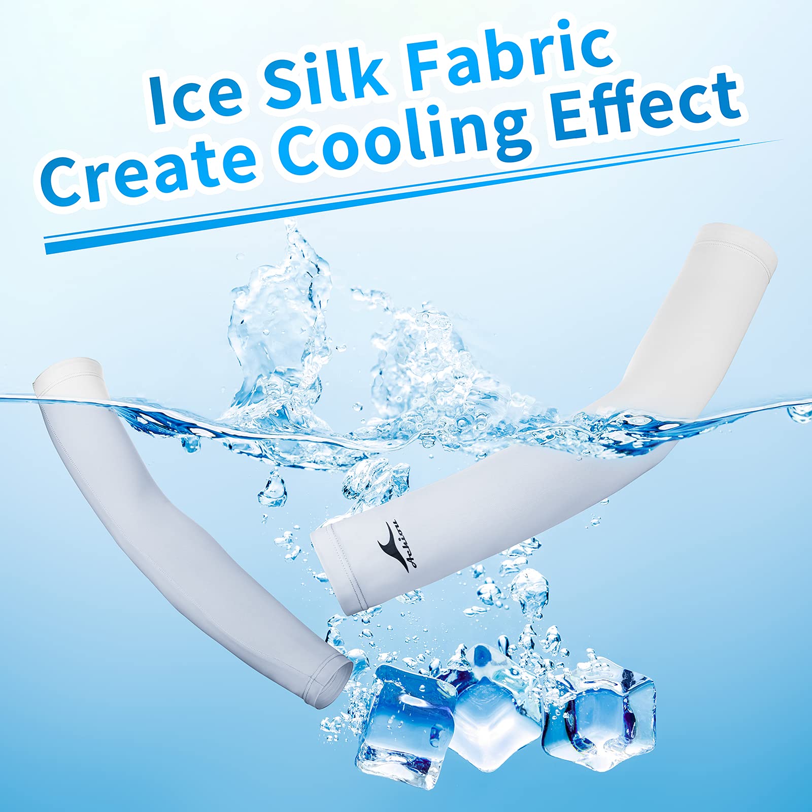 Achiou close-up of ice-silk texture highlighting cooling and breathability