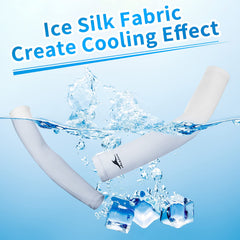 Achiou close-up of ice-silk texture highlighting cooling and breathability