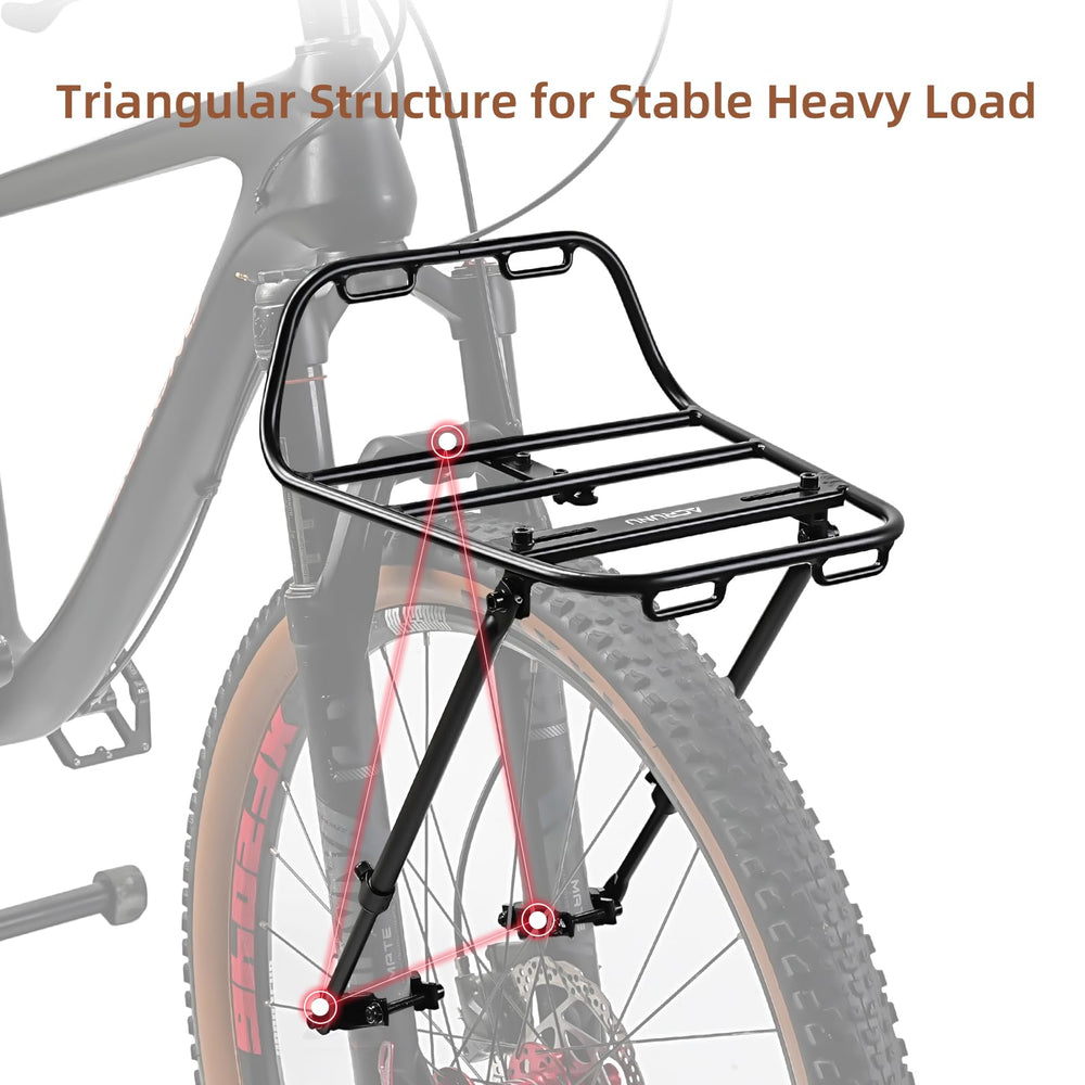 ACRUNU rack loaded with camping gear showing 15 kg capacity for practical carrying benefit