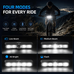 ACRUNU wide 180-degree beam lighting a dark road improving forward and side visibility