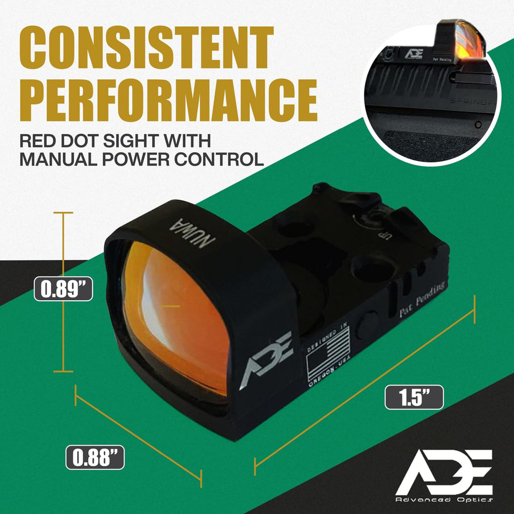 Ade Advanced Optics NUWA packaging and included screws highlighting hardware provided for installation
