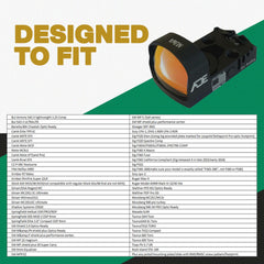 Ade Advanced Optics NUWA mounted on pistol slide illustrating fit with RMS footprint for compatibility