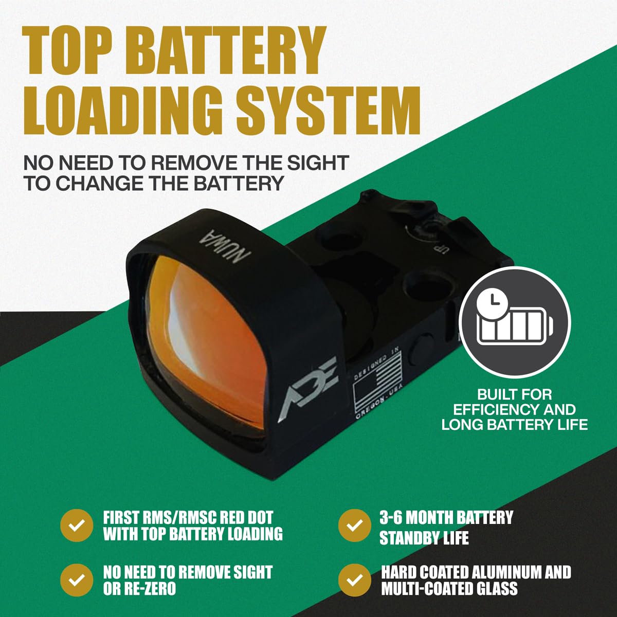 Ade Advanced Optics NUWA in hand showing size and scale for convenient carry and minimal weight