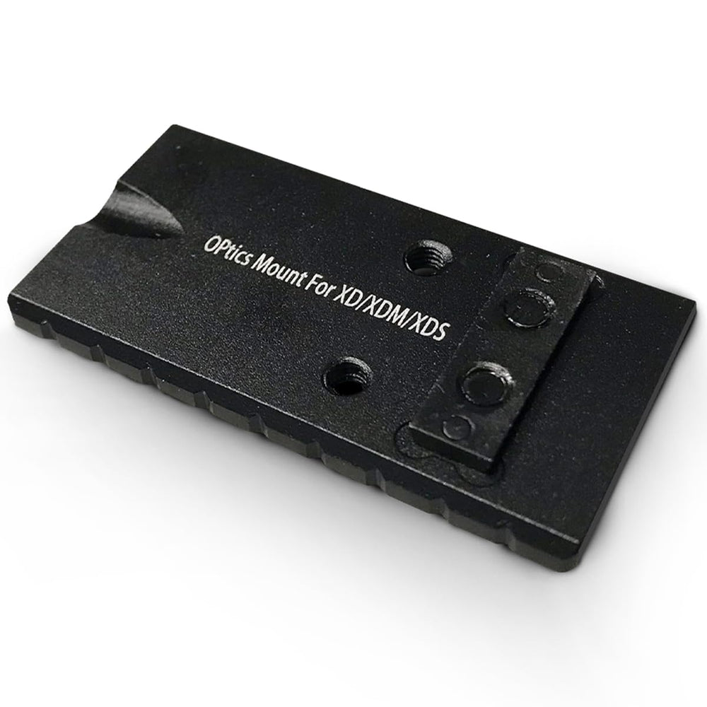 Ade Advanced Optics front profile of red dot mounting plate showing fit and rugged finish