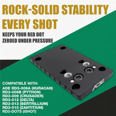 Ade Advanced Optics mounting plate installed on Springfield XD slide demonstrating secure fit
