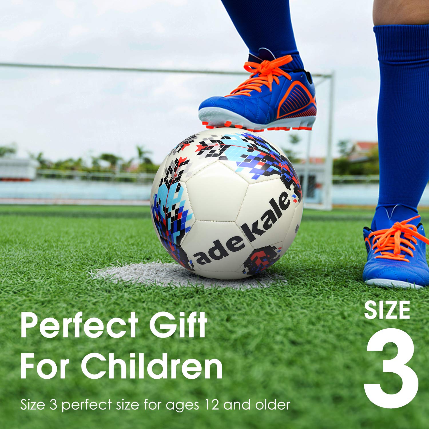 adekale size comparison layout of sizes 3, 4, 5 to choose appropriate age and play level