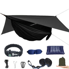 AEETT hammock front packaging showing full kit and durability benefit